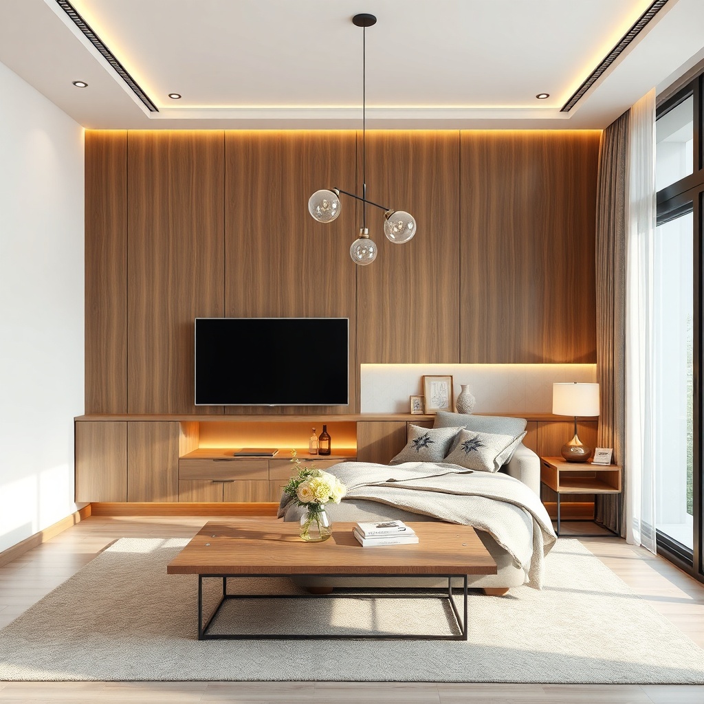 Modern bir oturma odasında Egepen Stil pencere görünümü